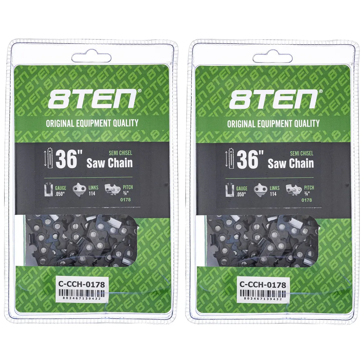 Chainsaw Chain 36 Inch .050 3/8 114Dl For Stihl 72Lgx114g 72Exj114g 72Exl114g 72Lpx114g 72Jpx114g | 2-Pack 1