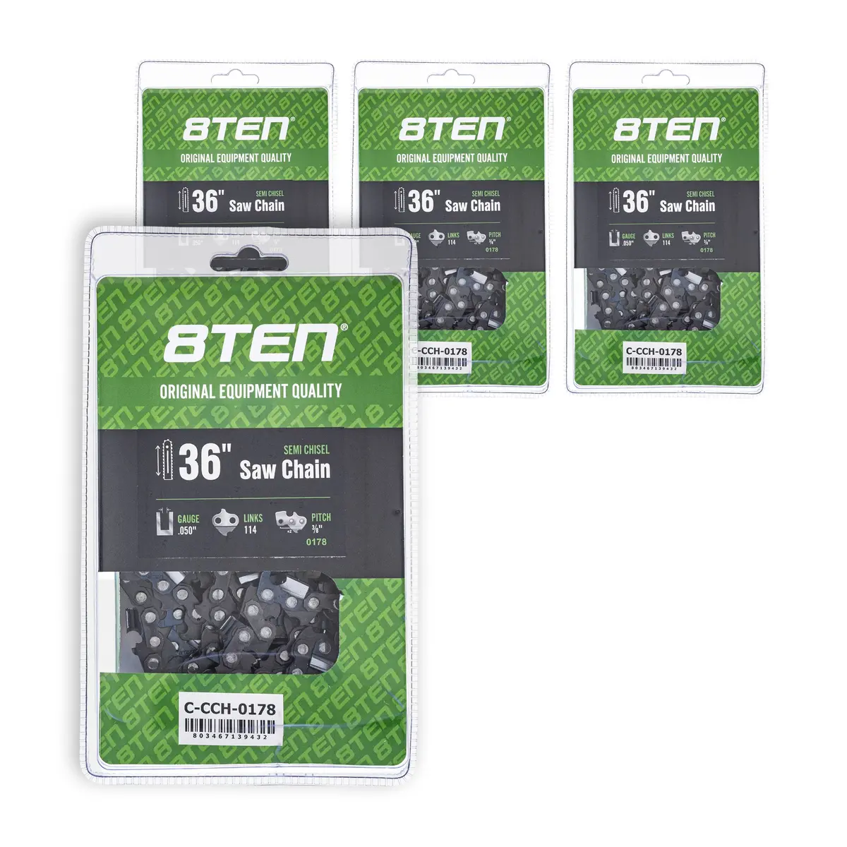 Chainsaw Chain 36 Inch .050 3/8 114Dl For Stihl 72Lgx114g 72Exj114g 72Exl114g 72Lpx114g 72Jpx114g | 4-Pack 1