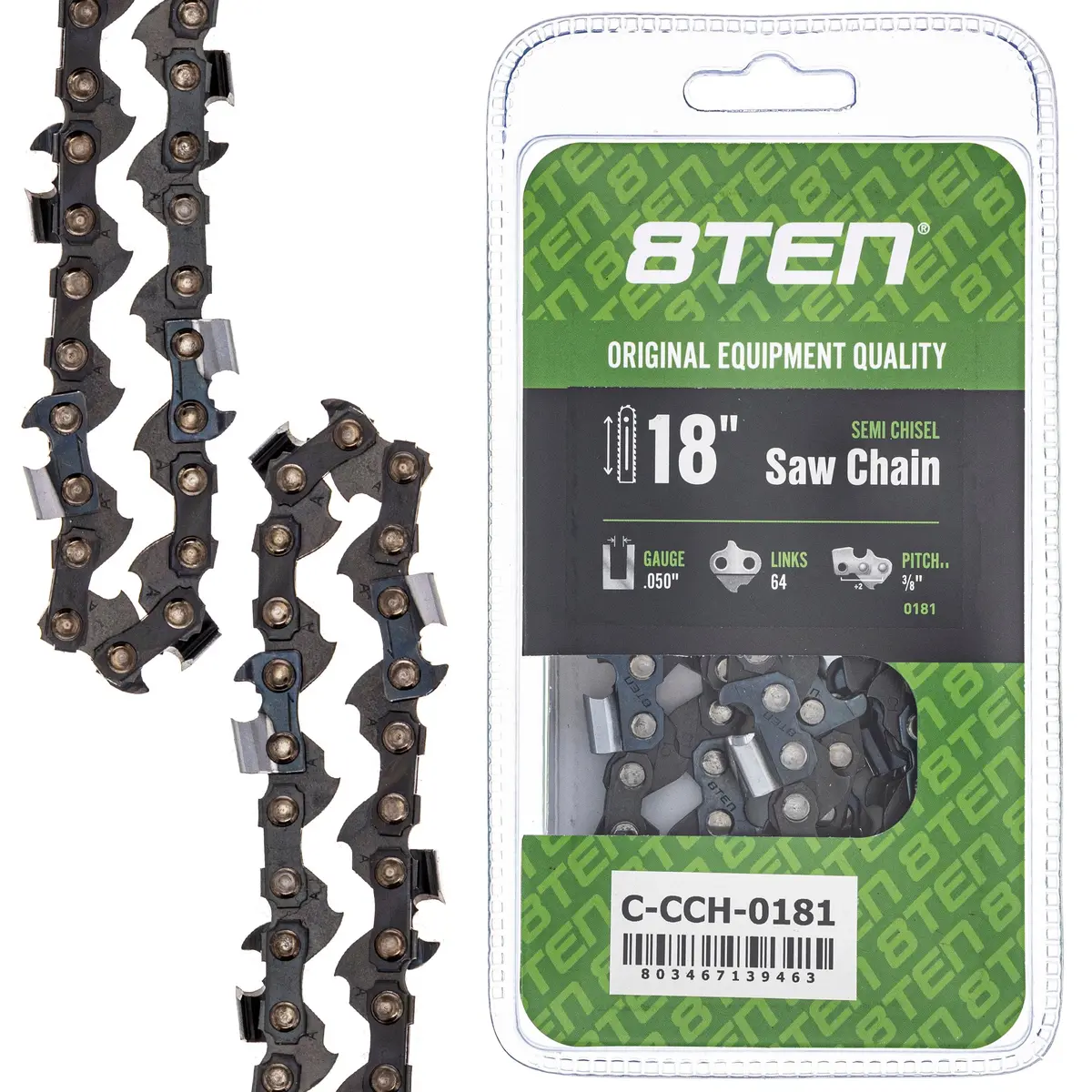 Chainsaw Chain 18 Inch .050 3/8 64Dl For Echo 72Lpx064g 72Lpx64cq H4664 33Rs364e 1