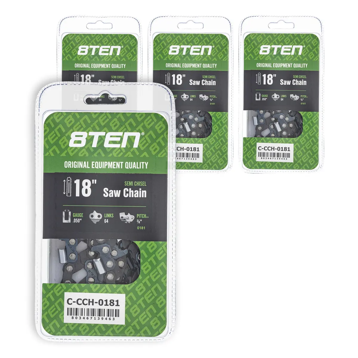 Chainsaw Chain 18 Inch .050 3/8 64Dl For Echo 72Lpx064g 72Lpx64cq H4664 33Rs364e | 4-Pack 1