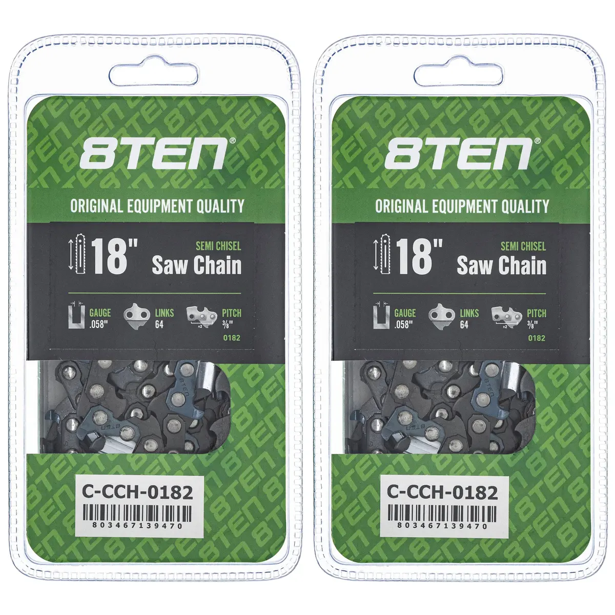 Chainsaw Chain 18 Inch .0583/8 64Dl For H4264 73Lpx064g 73Exl064g 35Rs364e | 2-Pack 1