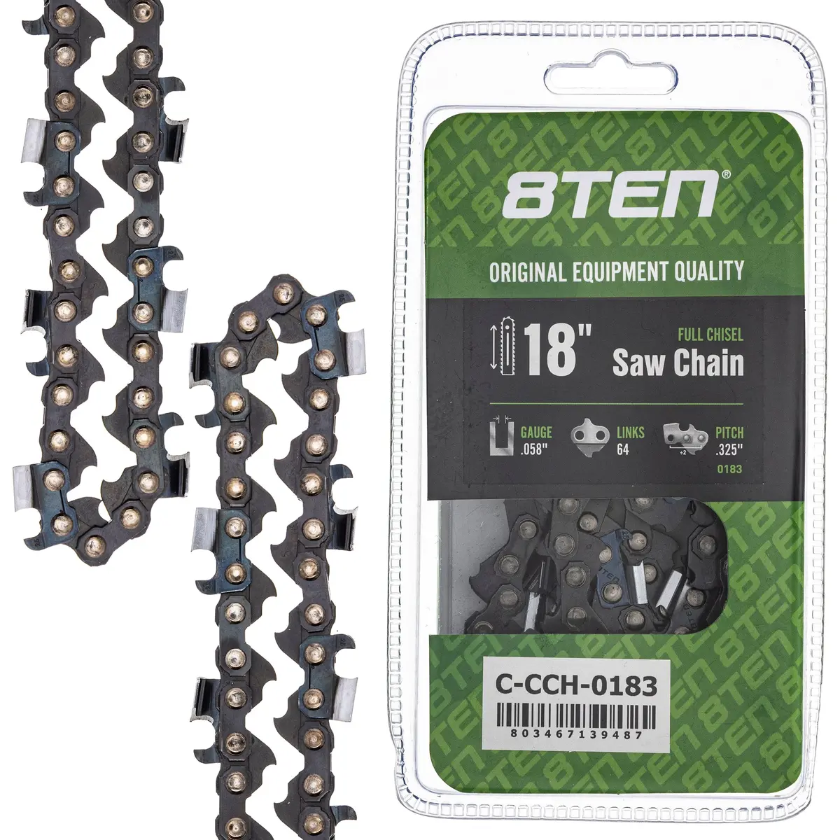 Chainsaw Chain 18 Inch .058 .325 64Dl For Dolmar 21Bpx064g 501840464 25Rm364e 1
