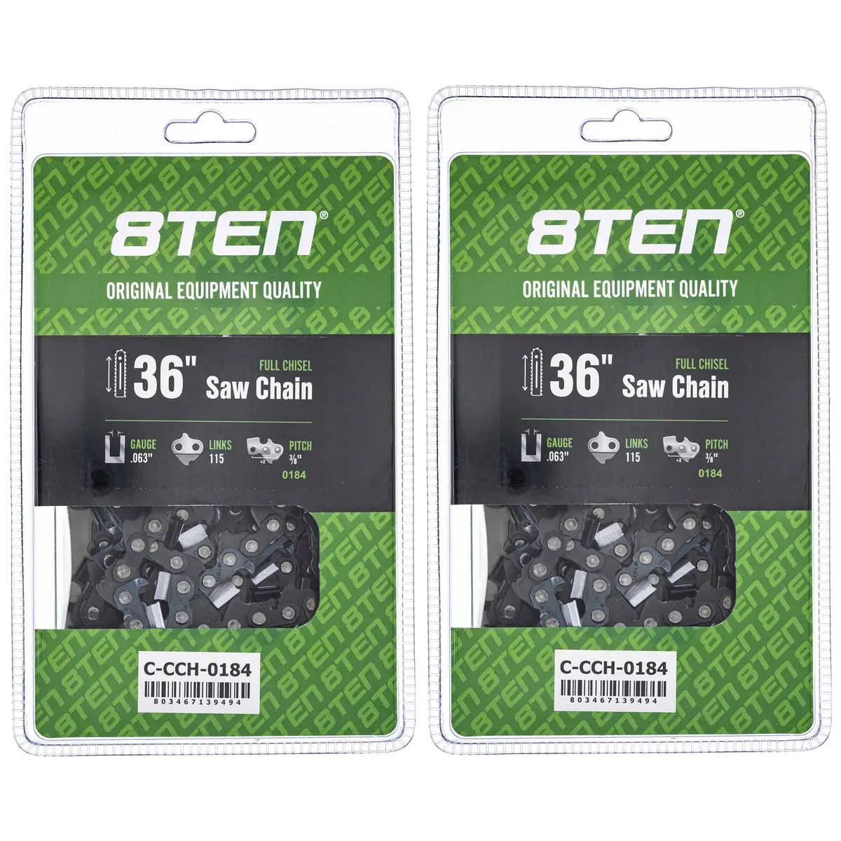 Chainsaw Chain 36 Inch .063 3/8 115Dl For Dolmar 75Exj115g 75Exl115g H50s115 36Rsf115 36730050115 | 2-Pack 1
