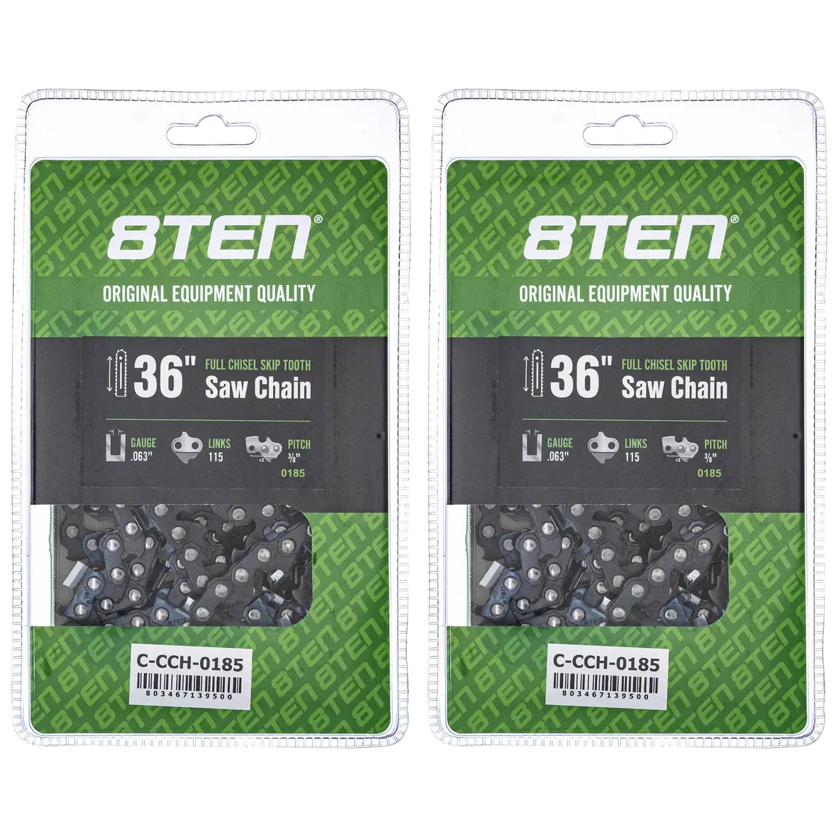 Chainsaw Chain 36 Inch .063 3/8 115Dl For Dolmar 75Exj115g 75Exl115g H50s115 36Rsf115 36730050115 | 2-Pack 1