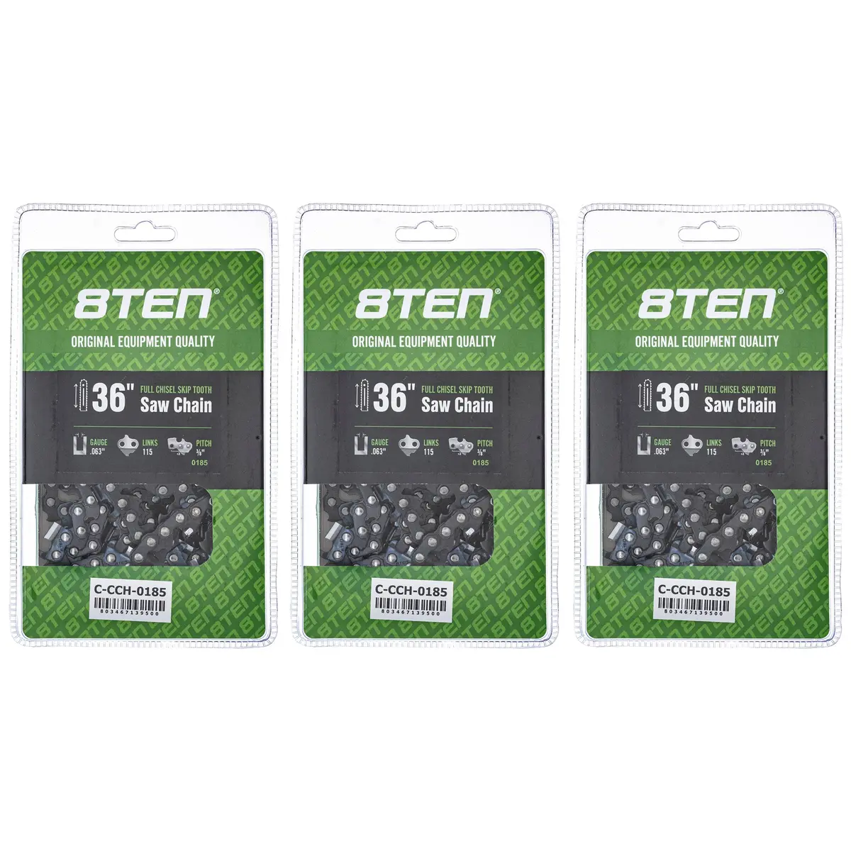 Chainsaw Chain 36 Inch .063 3/8 115Dl For Dolmar 75Exj115g 75Exl115g H50s115 36Rsf115 36730050115 | 3-Pack 1