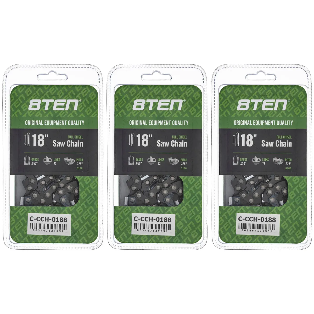 Chainsaw Chain 18 Inch .050 .325 73Dl For Solo Homelite H73 H2273 23Rm373e 20Bpx073 | 3-Pack 1