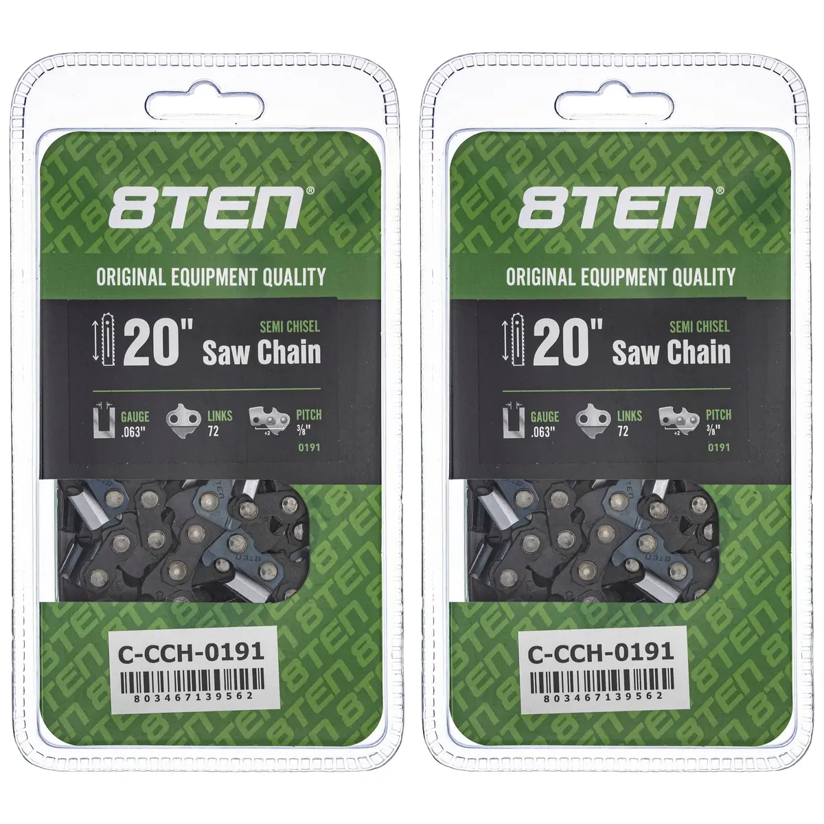 Chainsaw Chain 20 Inch .063 3/8 72Dl For Dolmar 75Lpx072g 75Exl072g 36Rs372e H50s72 H4572 75Exj072g | 2-Pack 1