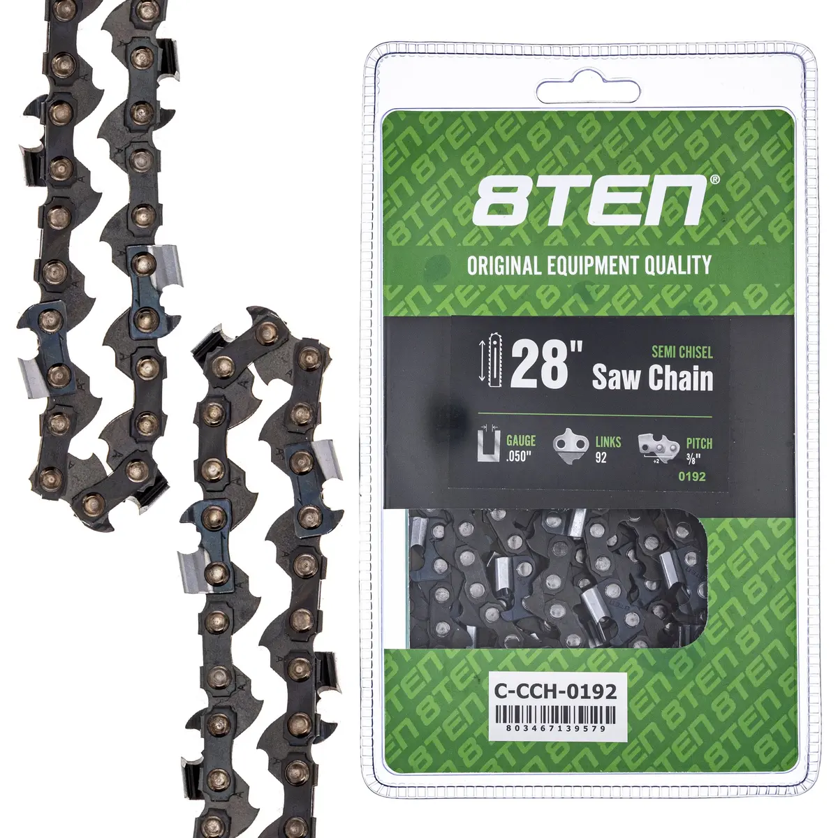 Semi Chisel Chainsaw Chain 28 Inch .050 3/8 92 Dl For Mcculloch Pro Mac 800 1