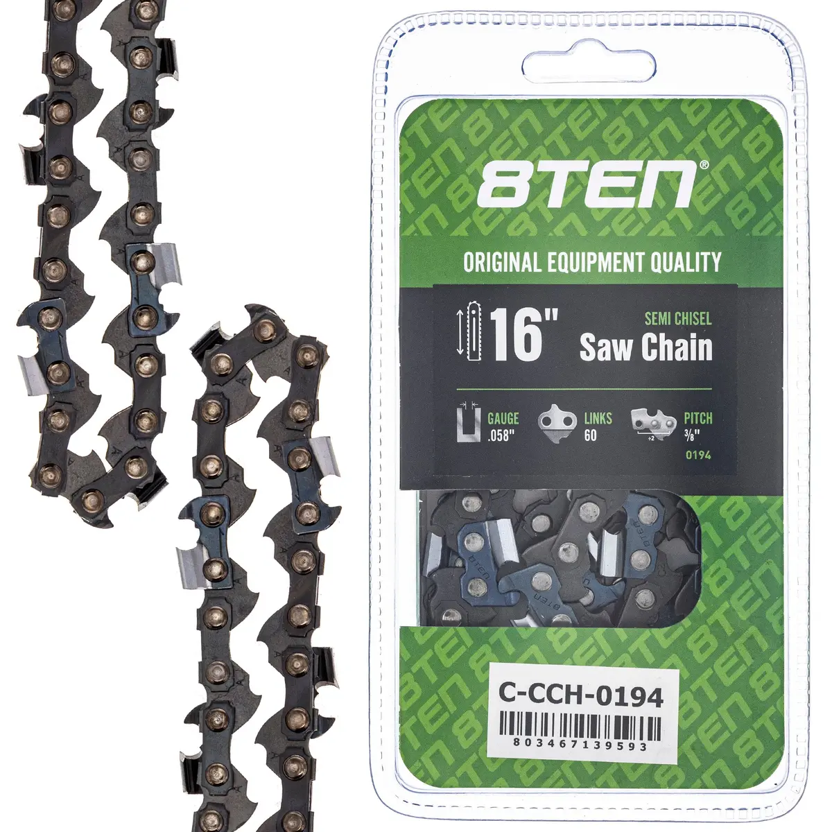 Chainsaw Chain 16 Inch .058 3/8 60Dl For 73Lpx060g 501842860 581626960 73Exl060g P60 608100105 1
