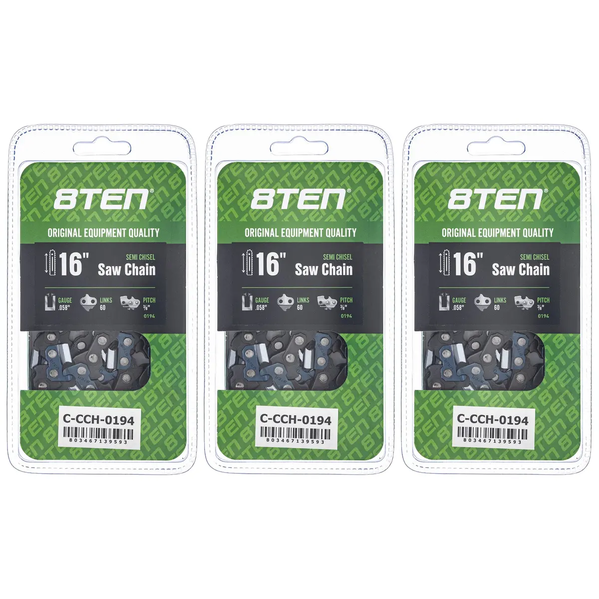 Chainsaw Chain 16 Inch .058 3/8 60Dl For 73Lpx060g 501842860 581626960 73Exl060g P60 608100105 | 3-Pack 1