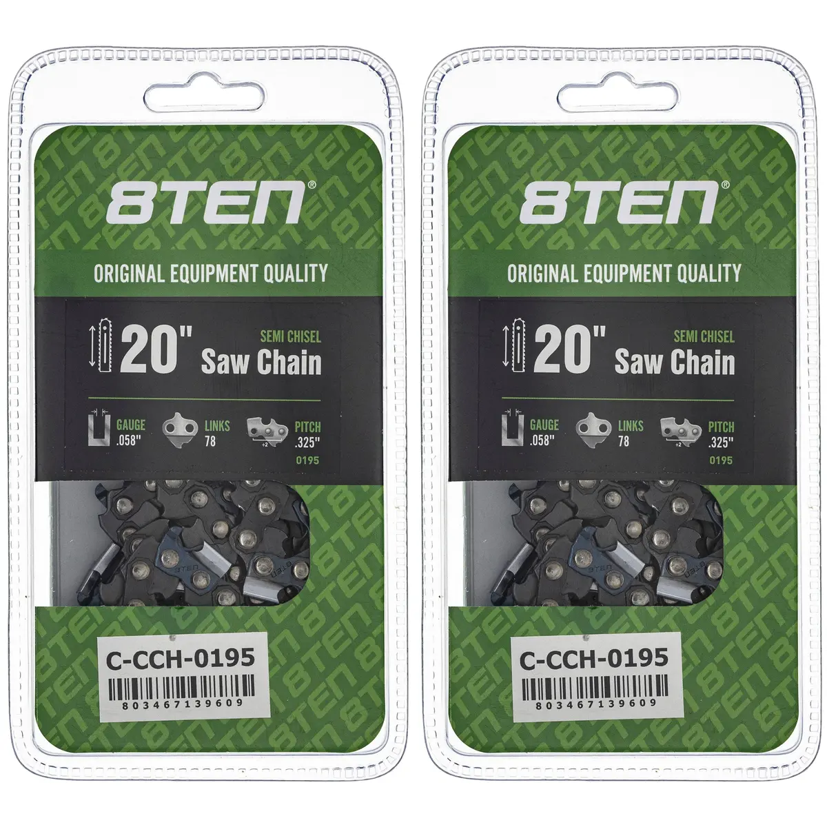 Chainsaw Chain 20 Inch .058 .325 78Dl For Dolmar 21Lpx078g 501840778 591101278 591099078 21Lgx078g | 2-Pack 1