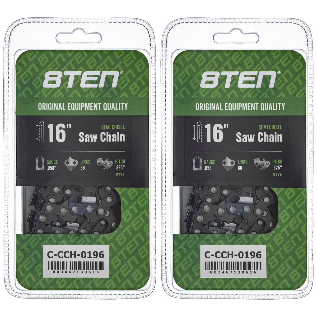 Chainsaw Chain 16 Inch .058 .325 66Dl For Dolmar 21Lpx066g 501840766 591101266 591099066 21Lgx066g | 2-Pack 1