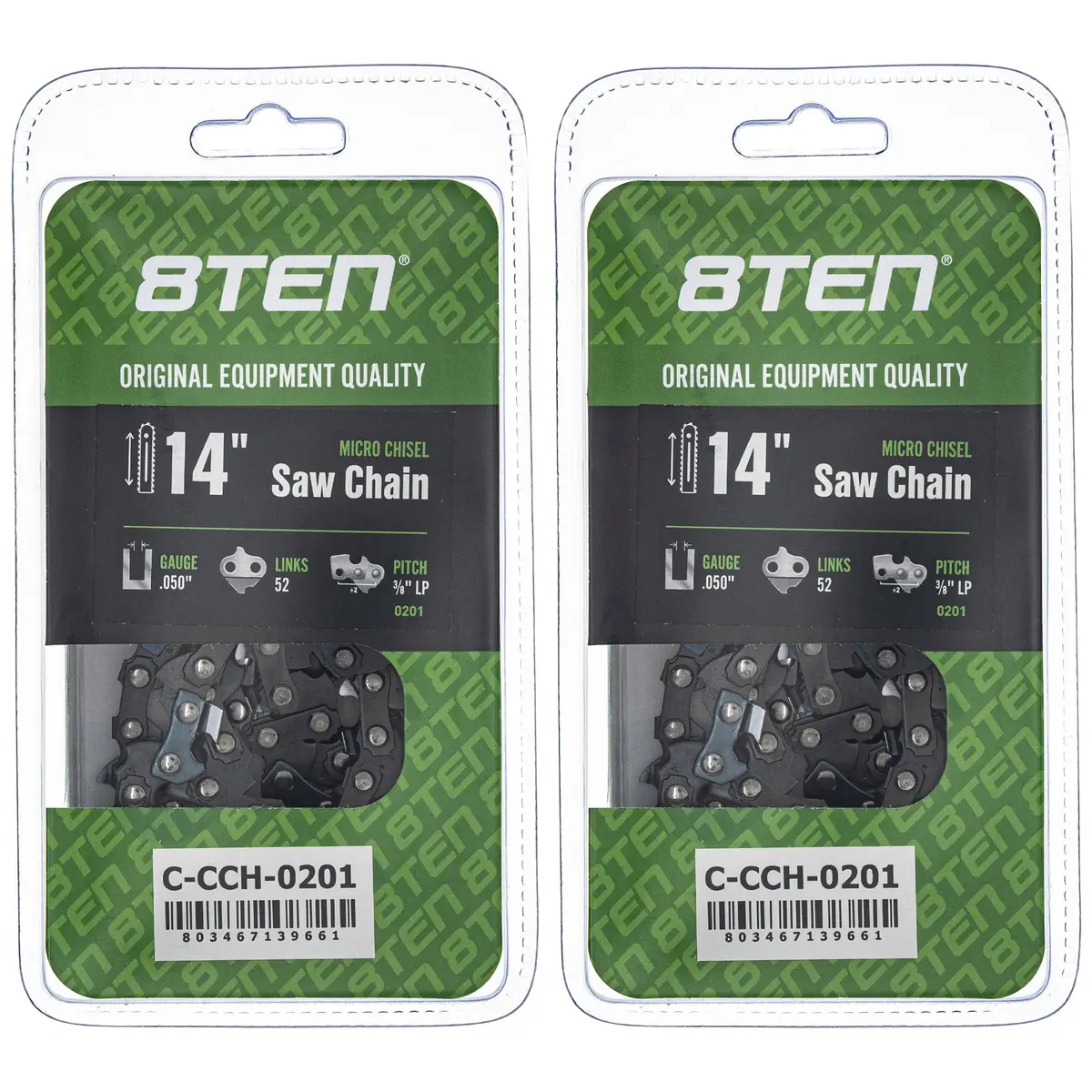Chainsaw Chain 14 Inch .050 3/8 Lp 52Dl For Homelite | 2-Pack 1