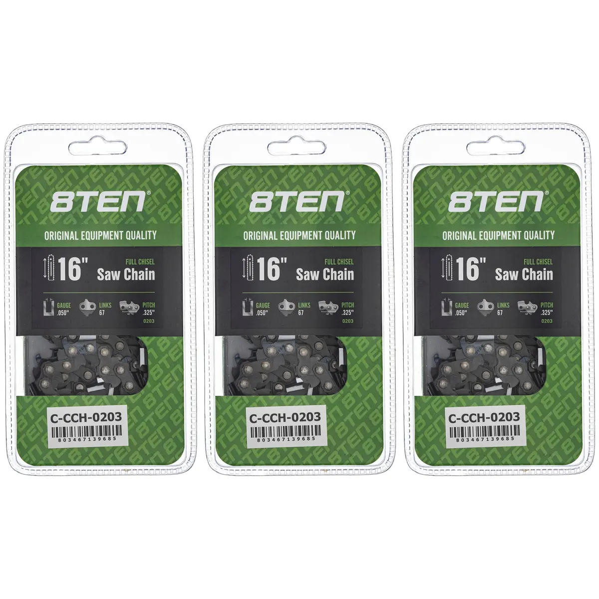 Chainsaw Chain 16 Inch .050 .325 67Dl For Stihl Solo Homelite 20Lgx067g 20Lpx067g 501840867 | 3-Pack 1