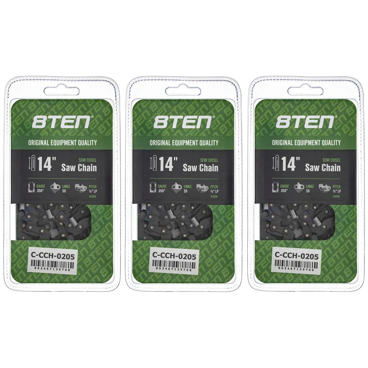 Chainsaw Chain 14 Inch .050 3/8 Lp 50Dl For Stihl Homelite 91Vxl050g 91Pxl050g 91Px050g 63Pm350e | 3-Pack 1