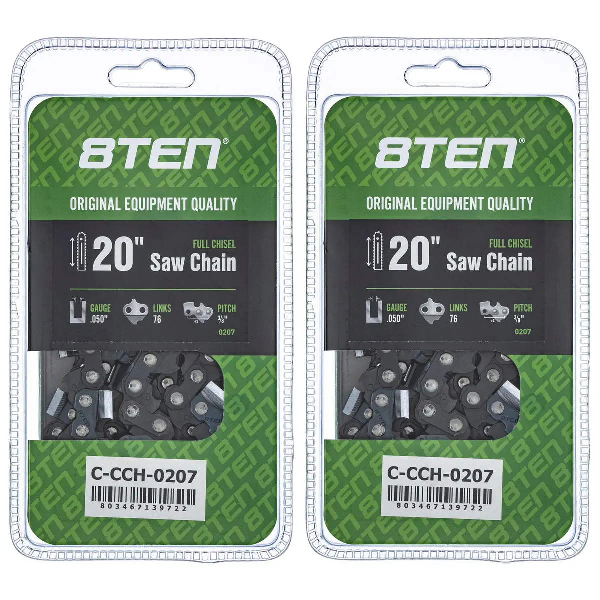 Chainsaw Chain 20 Inch .050 3/8 76Dl For 20Lpx076g | 2-Pack 1