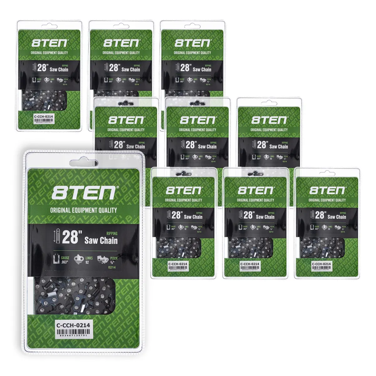 Chainsaw Chain 28 Inch .063 3/8 92Dl For Stihl 72Exl092g 73Exl092g 72Lpx092g H5092 36Rs92 | 10-Pack 1