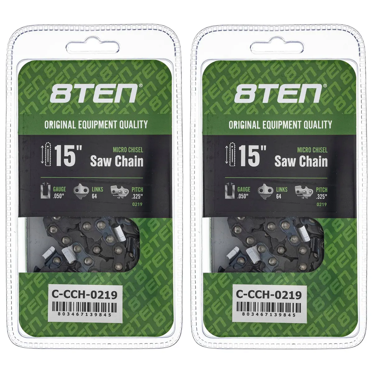 Chainsaw Chain 15 Inch .050 .325 64Dl For Dolmar 581643164 23Rsc64 20Lgx064g | 2-Pack 1