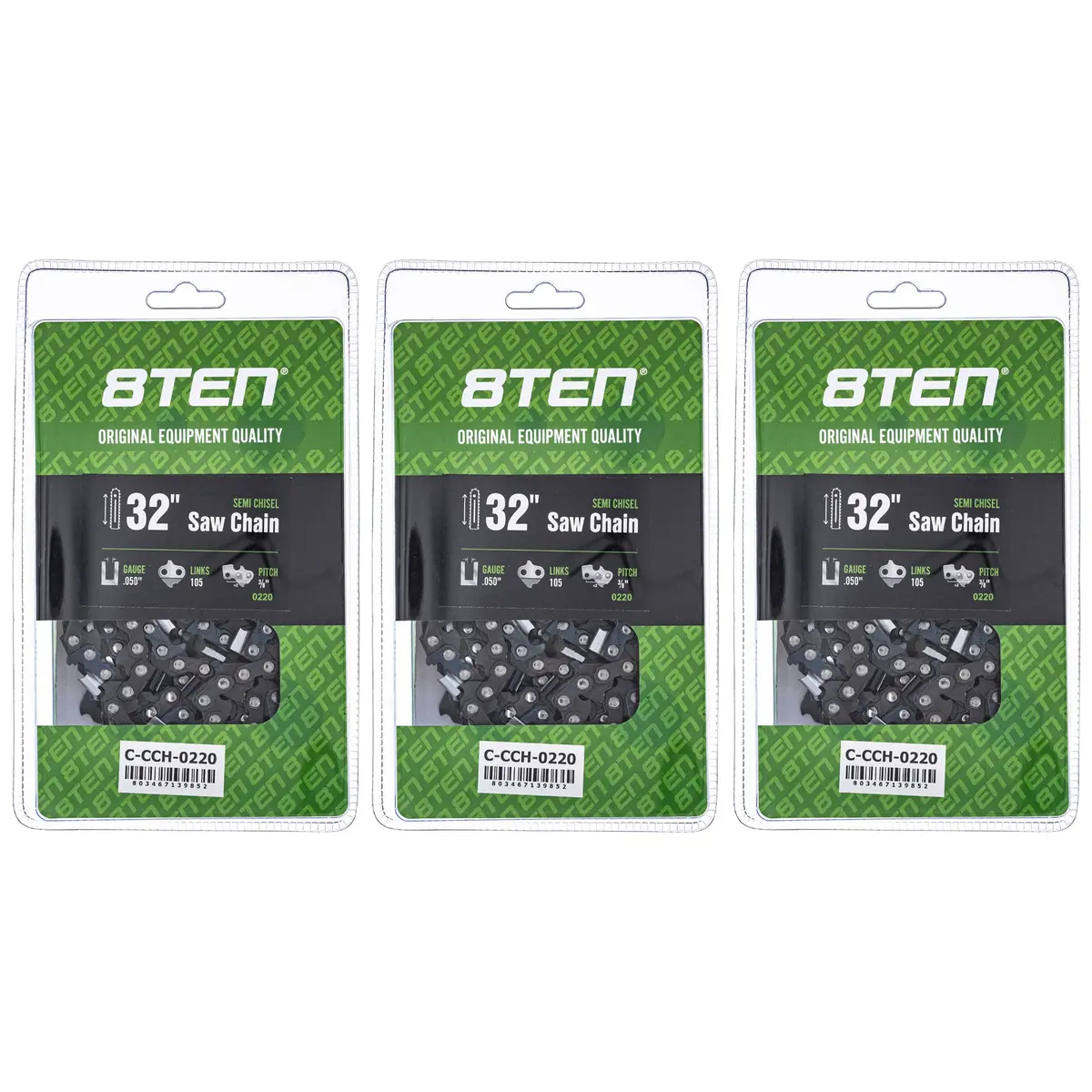 Chainsaw Chain 32 Inch .050 3/8 105Dl For Dolmar Echo 72Exj105g 72Lpx105g 72Lpx105cq 33Rs3105e | 3-Pack 1