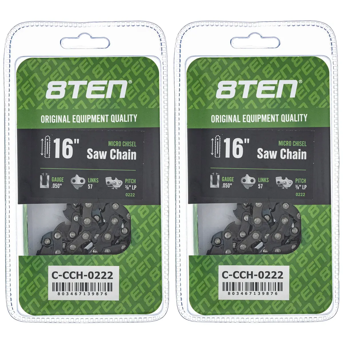 Chainsaw Chain 16 Inch .050 3/8 Lp 57Dl For Echo 91Px57cq 91Vxl057g 91Px057g 91Pxl057g 91Pxl57cq | 2-Pack 1