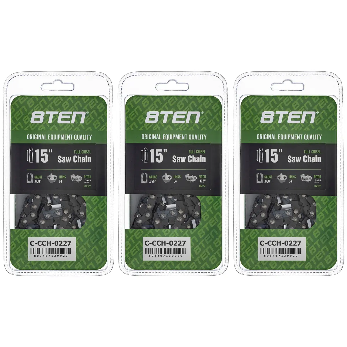 Chainsaw Chain 15 Inch .050 .325 64Dl For Dolmar 581643164 23Rsc64 20Lgx064g | 3-Pack 1