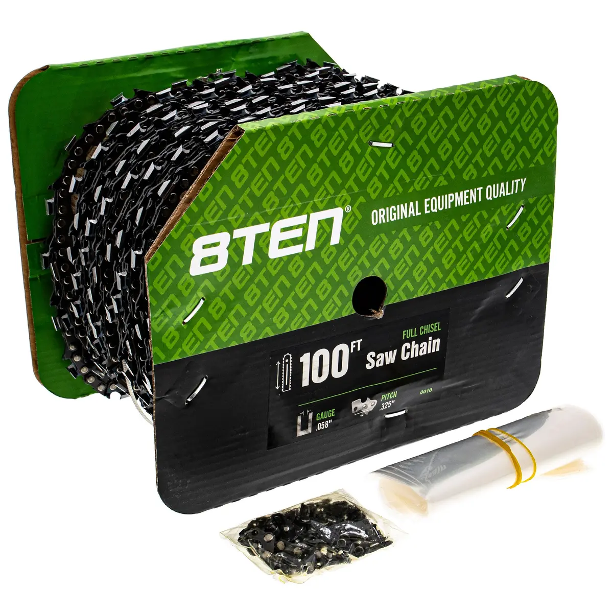 Chainsaw Chain Bulk Reel Full Chisel 100 Foot .058 .325 Pitch 1