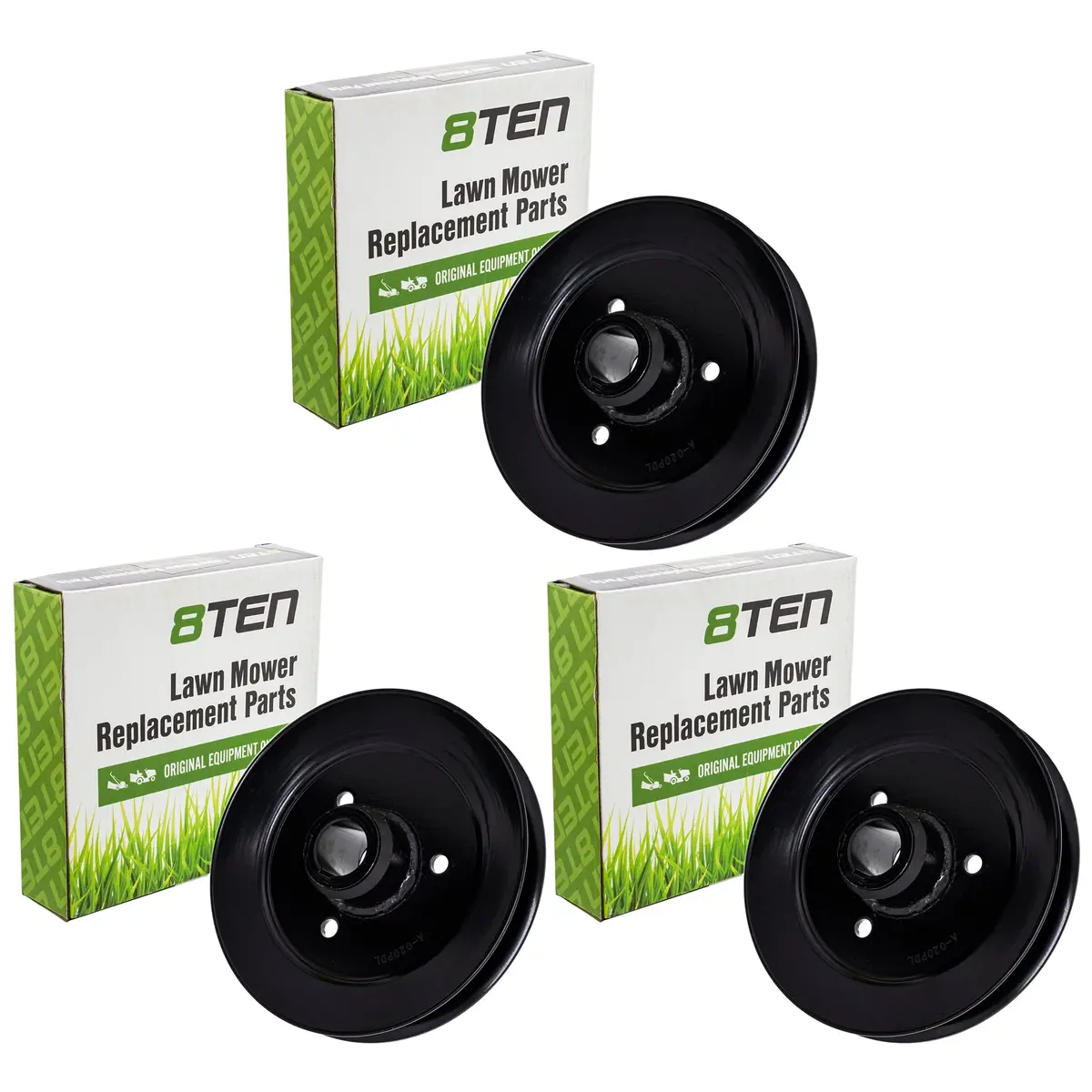 Mower Deck Pulley Set For Exmark 1-413424 | 3-Pack 1