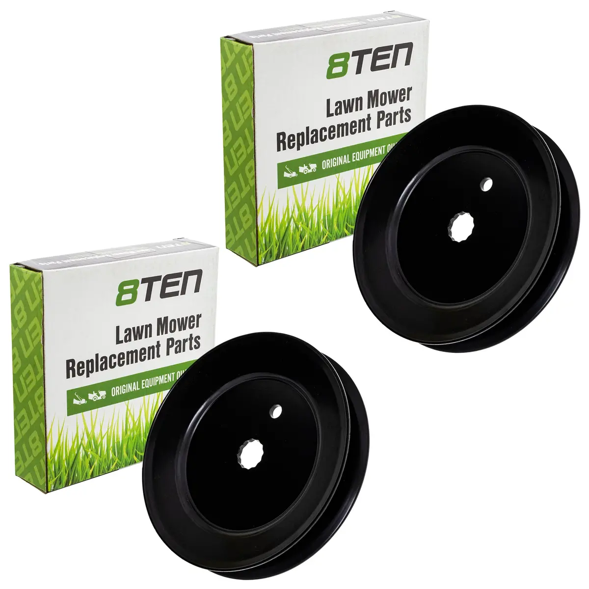 Mower Deck Pulley Set For Lawn Chief Ace Mtd Gold 756-0980 44-369 | 2-Pack 1