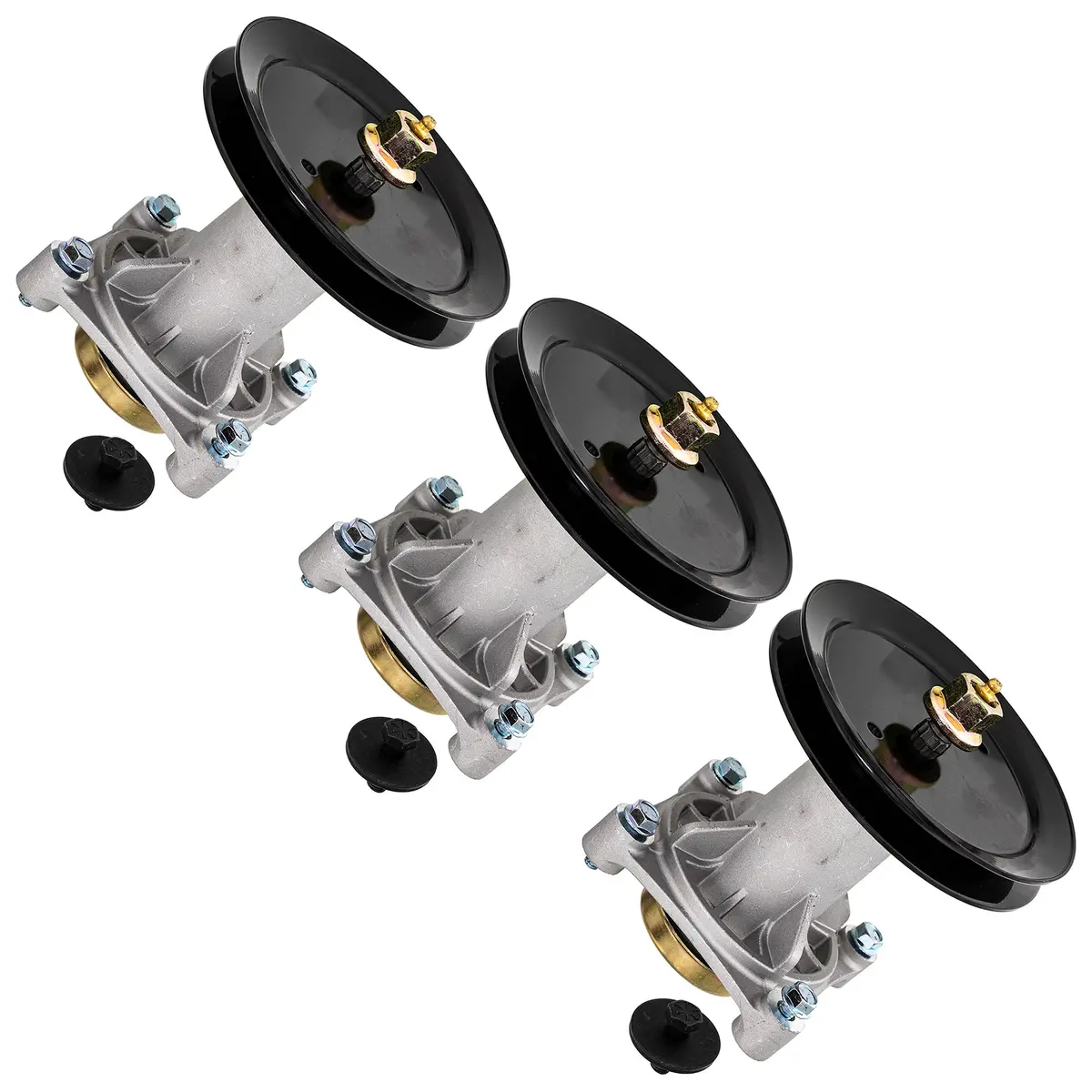 Deck Spindle Set For Husqvarna Poulan Pro Statesman 187292 532187292 587125401 587820301 539112057 | 3-Pack 1