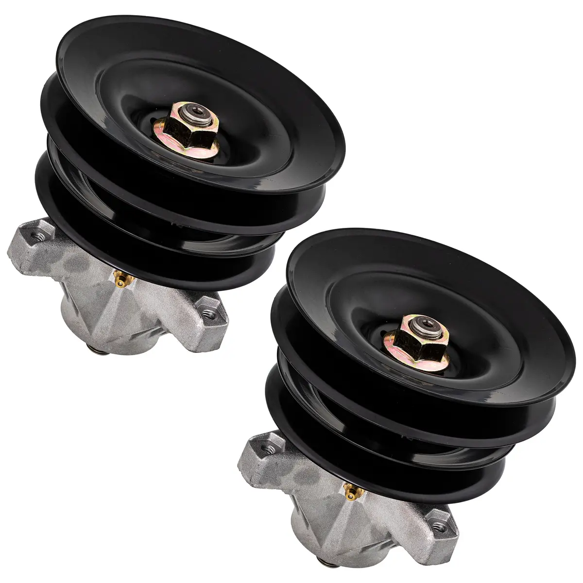 Deck Spindle Double Pulley Set For Huskee Yard-Machines Yard-Man 918-0429 918-0269 618-0269 618-0429 | 2-Pack 1
