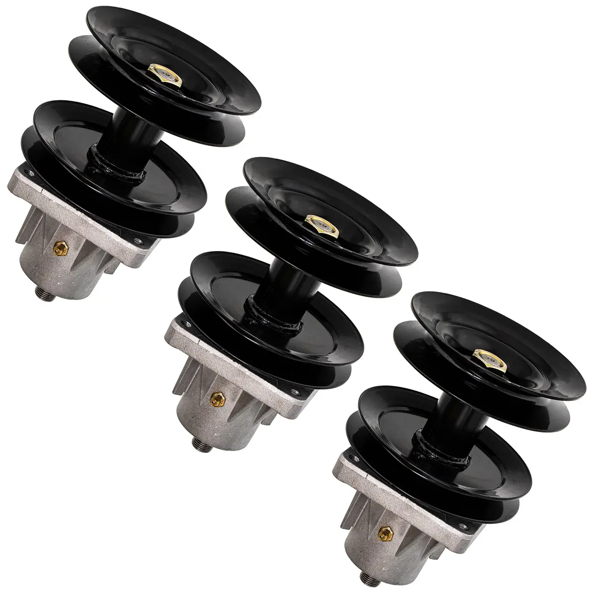 Spindle Double Pulley For Troy-Bilt Yard-Man Yard-Machines 618-0595 918-0595A 918-0595 918-0593A | 3-Pack 1