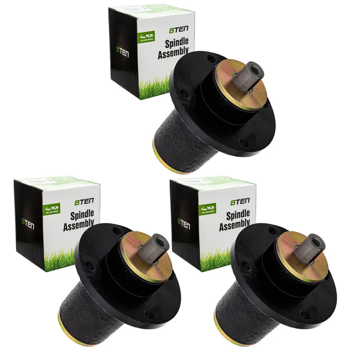 Deck Spindle Set For Hustler 604255 | 3-Pack 1