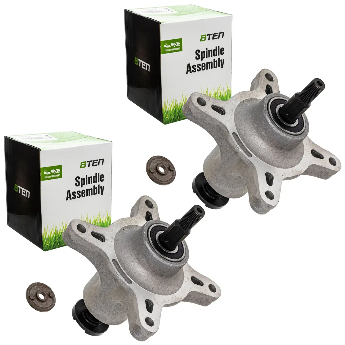 Mower Deck Spindle Set For Toro Exmark 120-6234 121-9107 | 2-Pack 1