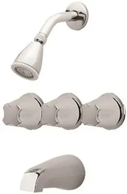 Price Pfister Verve 3 Handle Tub And Shower Faucet, Chrome 1