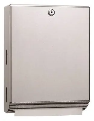 Classic Series&Trade; Surface-Mounted Paper Towel Dispenser, With Tumble Lock, Stainless Steel 1