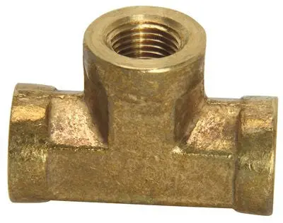 Brass Tee, 1-8 In. 1