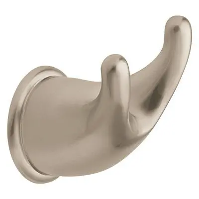 Moen Double Robe Hook Brushed Nickel 1