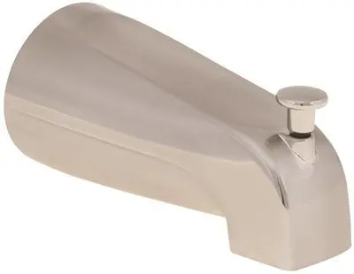 Proplus&Reg; Bathtub Spout With Top Diverter - Adjustable Slide Connector, Brushed Nickel, 1-3-4" Telescoping Fit, 25 Per Box 1