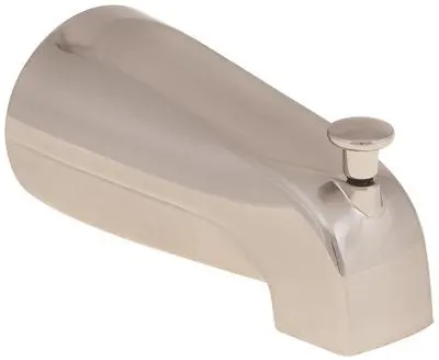 Bathtub Spout With Top Diverter, Brushed Nickel, 1-2-Inch Fip, 25 Spouts Per Box 1