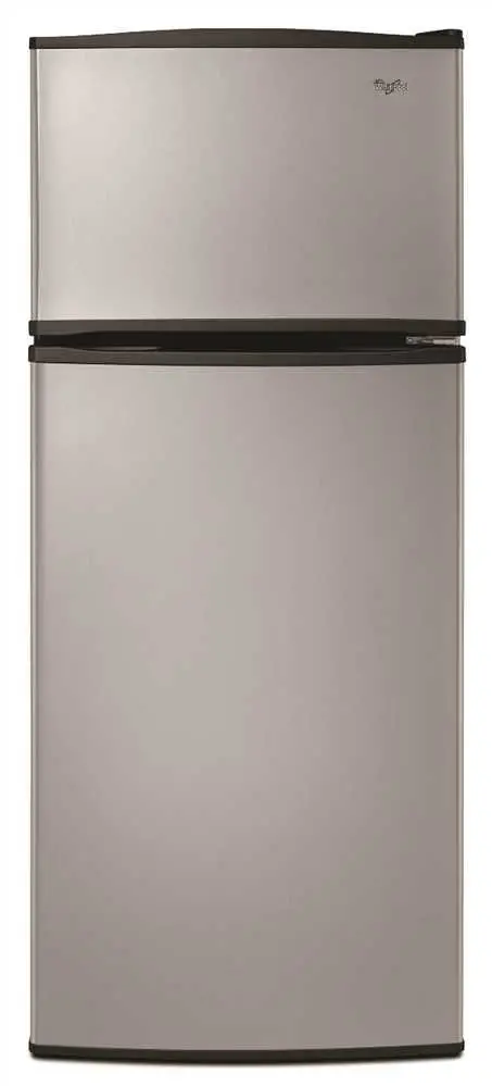 Whirlpool&Reg; 17.6 Cu. Ft. Top Freezer Refrigerator, Universal Silver, Reversible Door Swing 1