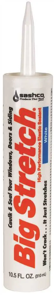 Big Stretch&Reg; Caulk, 10.5 Oz., White 1