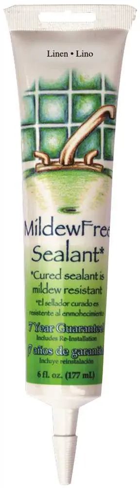 Mildew Free Sealant Caulk, 6 Oz., Linen 1