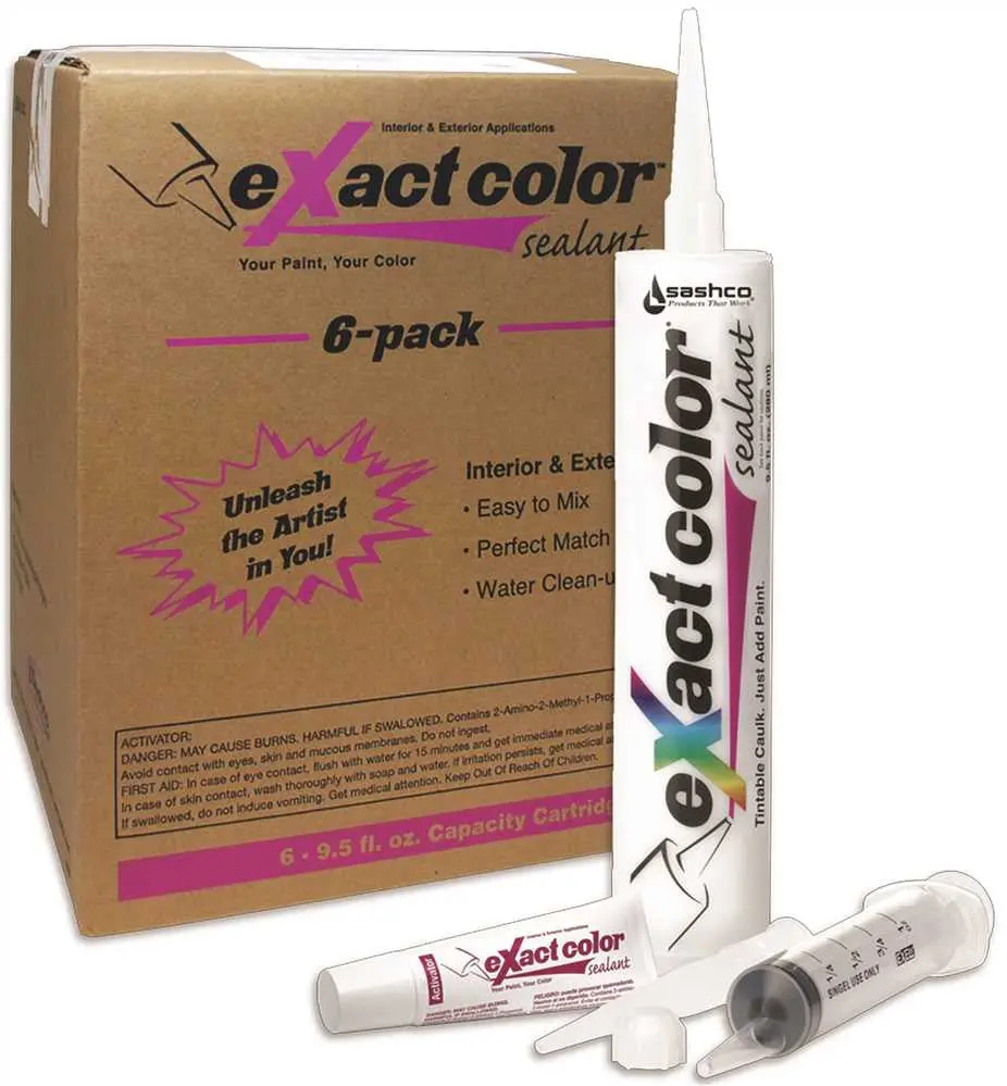 Exact Color&Trade; Custom Colored Caulk, Contractor Case, Includes 6 Kits 1