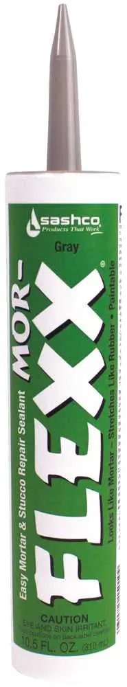 Mor-Flexx&Reg; Acrylic Latex Caulk, Flexible, 10.5 Oz., Gray 1