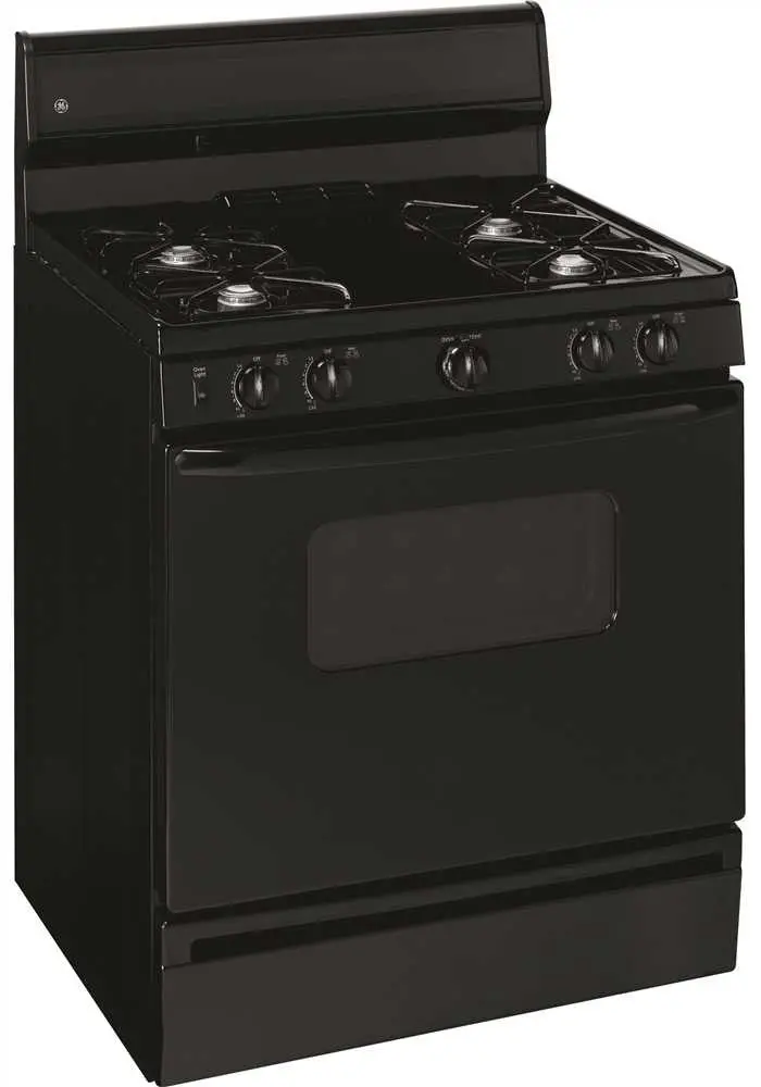 Ge&Reg; 30-Inch 4.8 Cu.Ft. Free-Standing Gas Range, Black 1