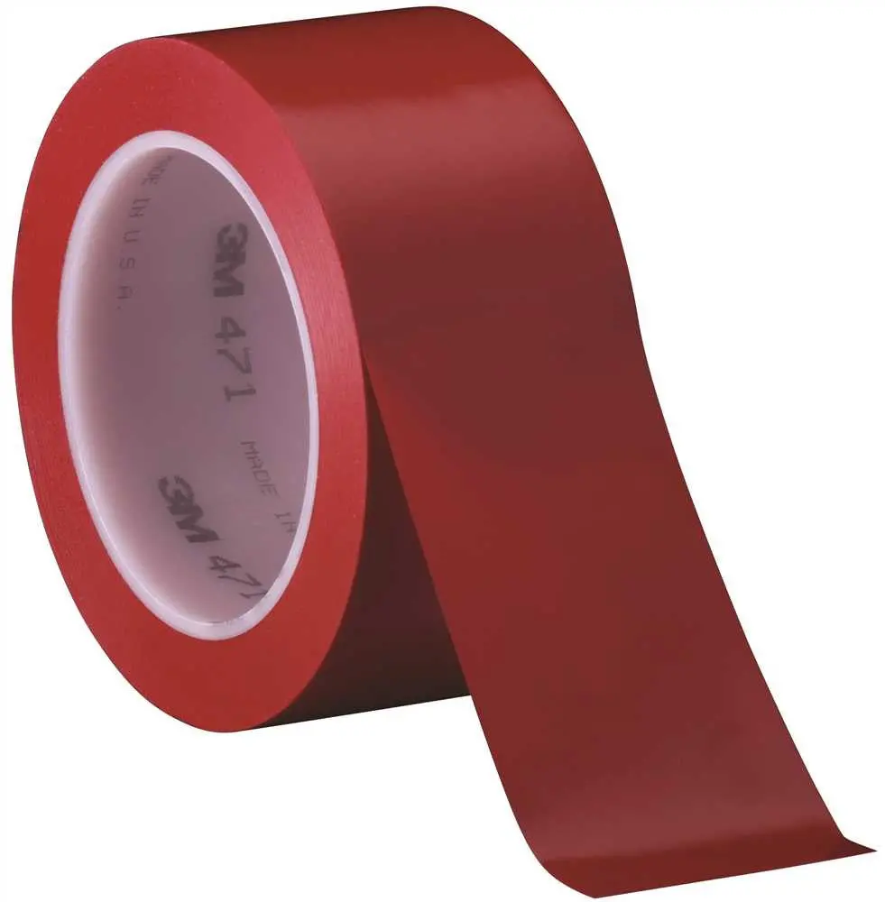3M&Trade; 471 Vinyl Tape, 2 In. X 36 Yd., Red 1