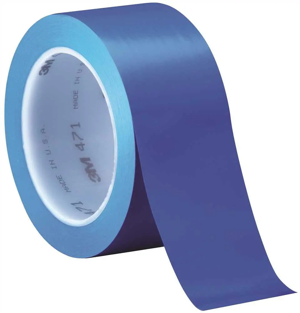 3M&Trade; 471 Vinyl Tape, 2 In. X 36 Yd., Blue 1