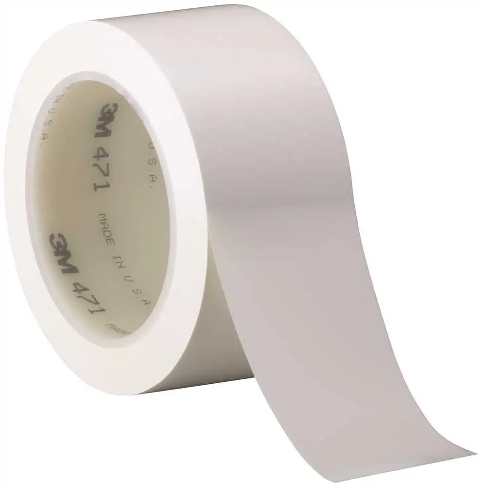 3M&Trade; 471 Vinyl Tape, 2 In. X 36 Yd., White 1