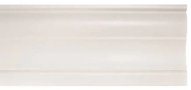 Designer's Touch Contemporary Valance, 2 In. Faux Wood, 72 In. L, White 1