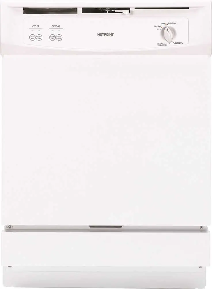 Hotpoint&Reg; Standard Tub Built-In 24-Inch Dishwasher, Black, 5 Cycles - 3 Options 1